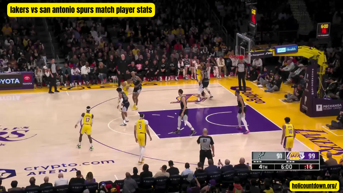 lakers vs san antonio spurs match player stats